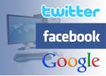    Google, Twitter  Facebook   
